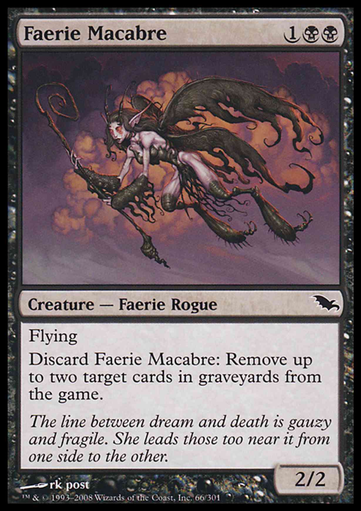 Faerie Macabre magic card front