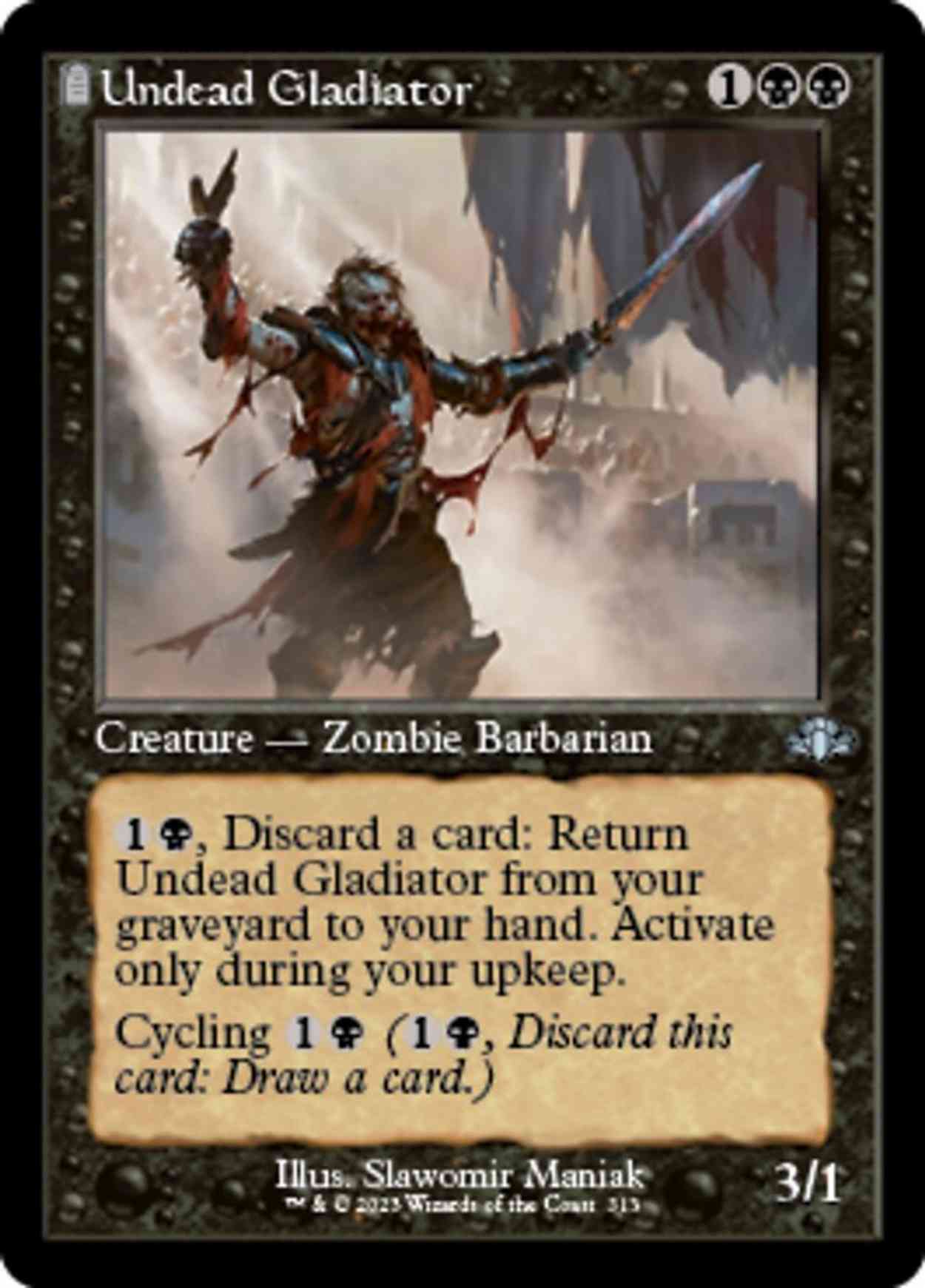 Undead Gladiator (Retro Frame) magic card front