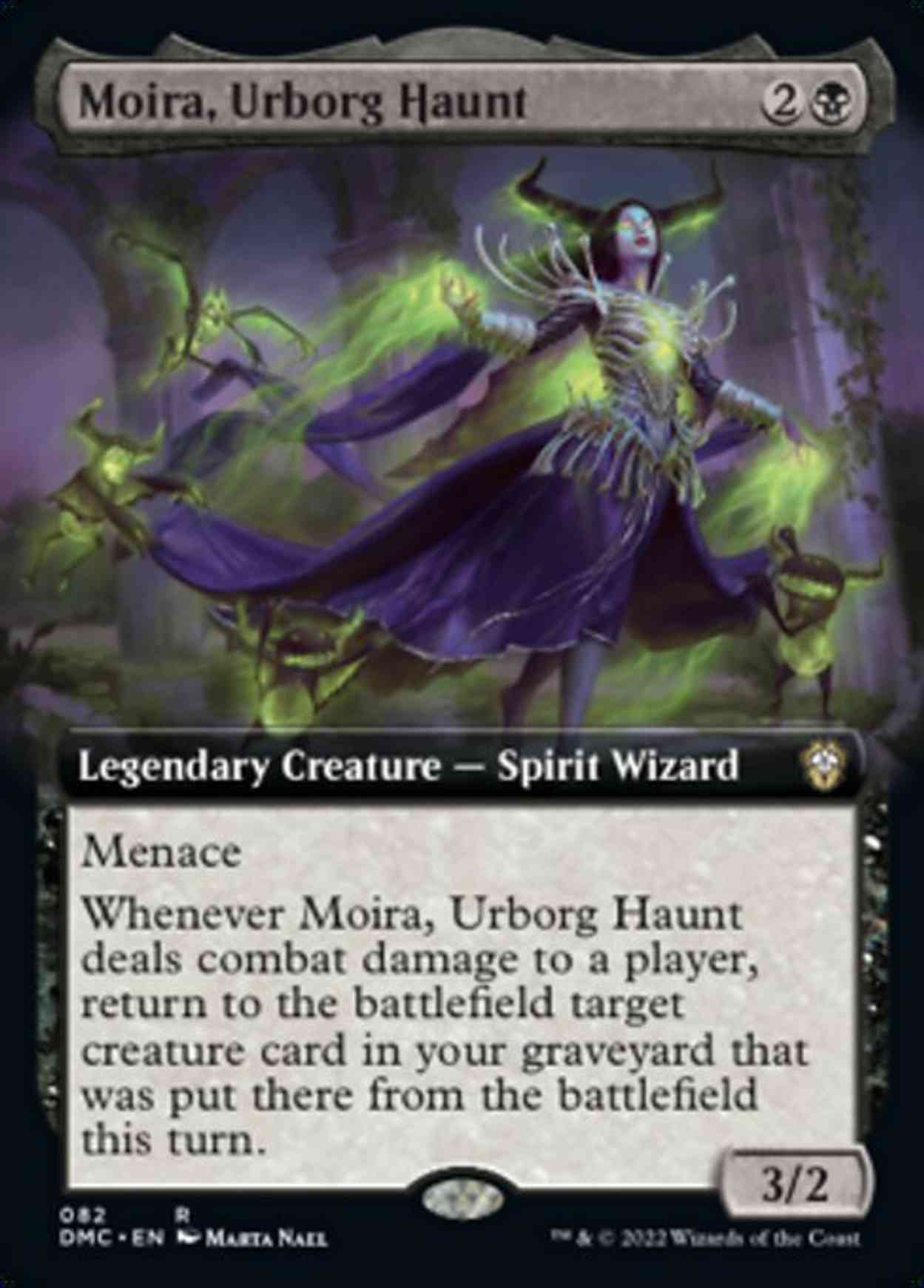 Moira, Urborg Haunt (Extended Art) magic card front