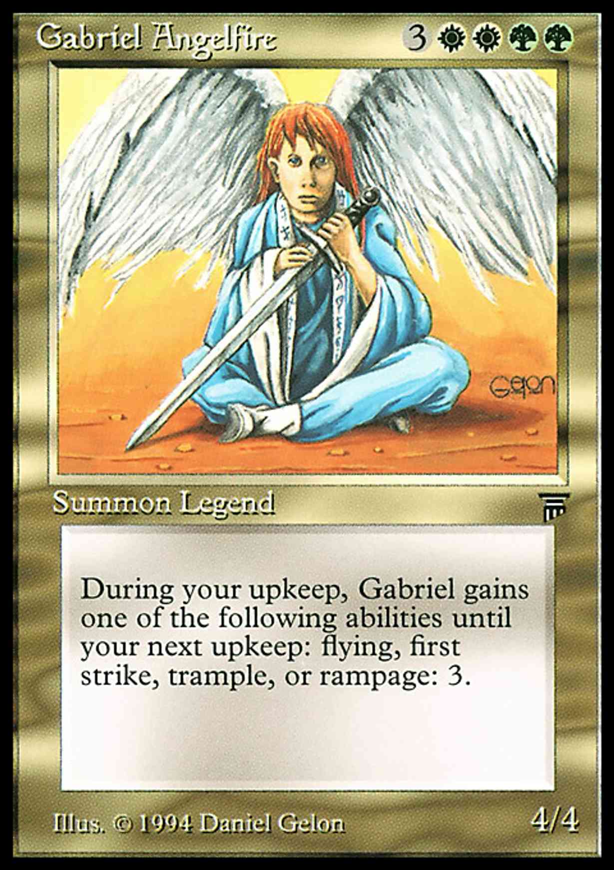 Gabriel Angelfire magic card front