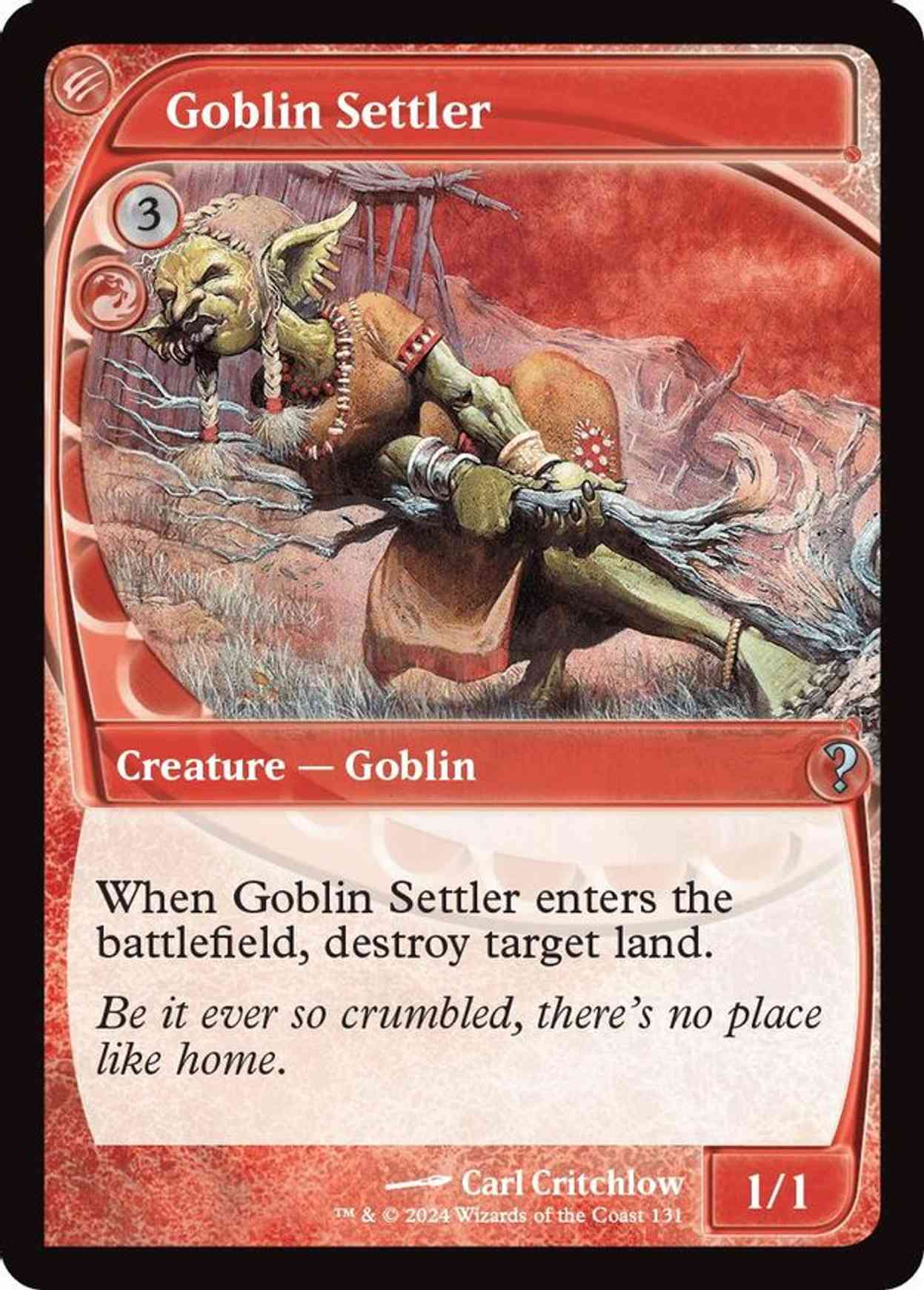 Goblin Settler (Future Sight) magic card front