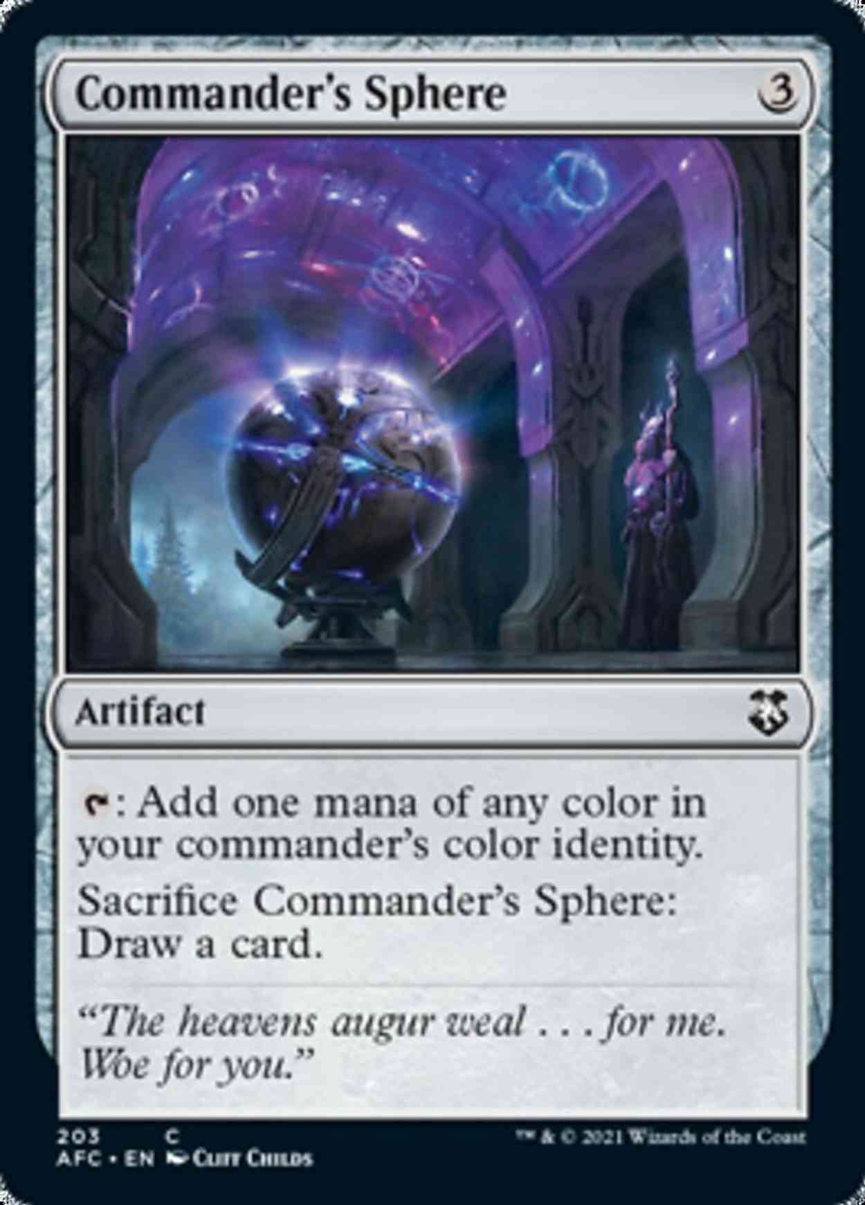Commander's Sphere magic card front