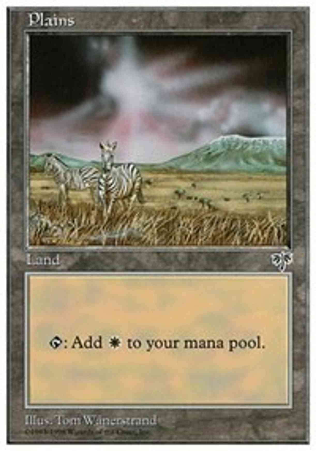 Plains (Mirage) magic card front