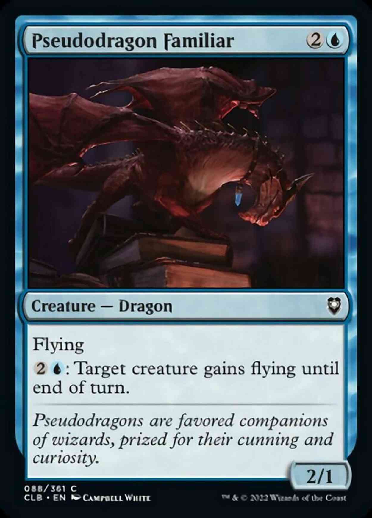 Pseudodragon Familiar magic card front