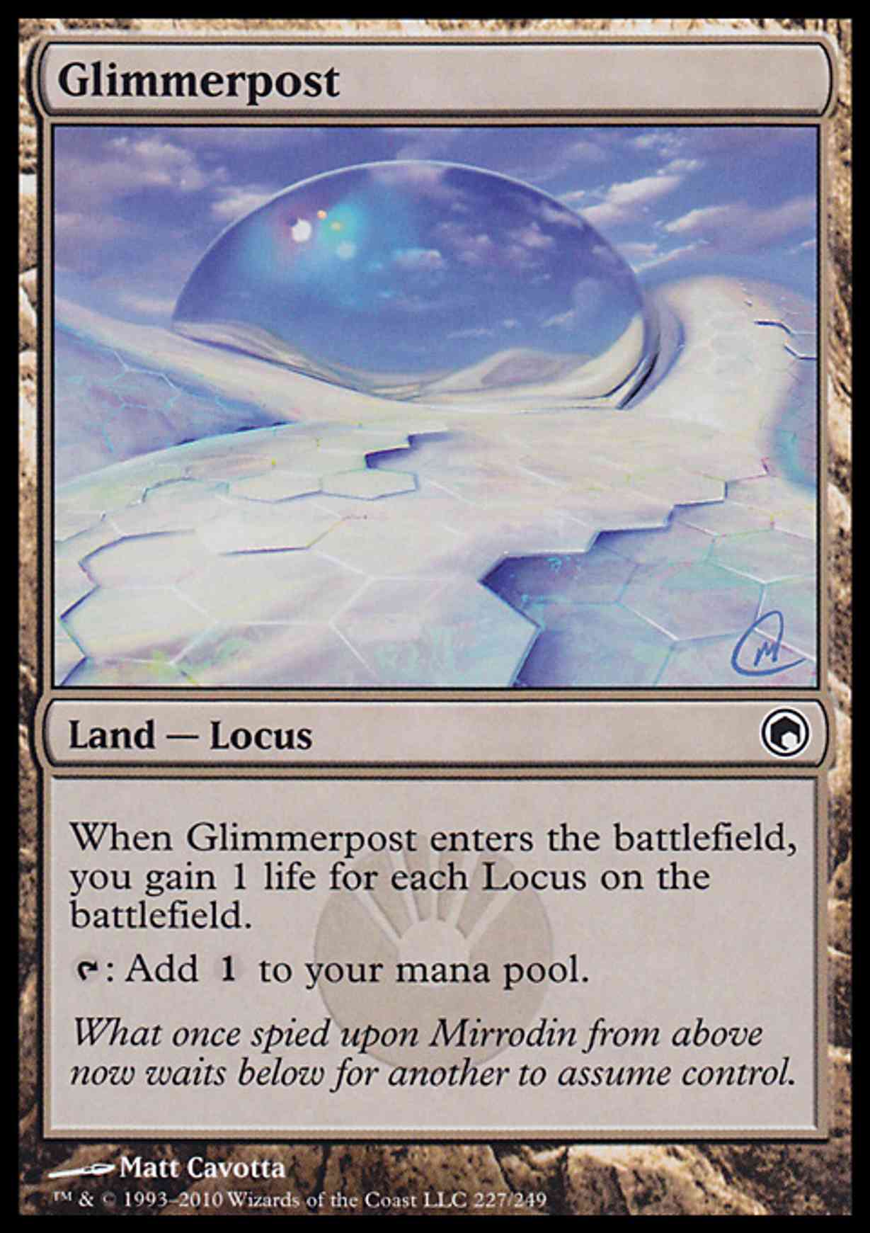 Glimmerpost magic card front
