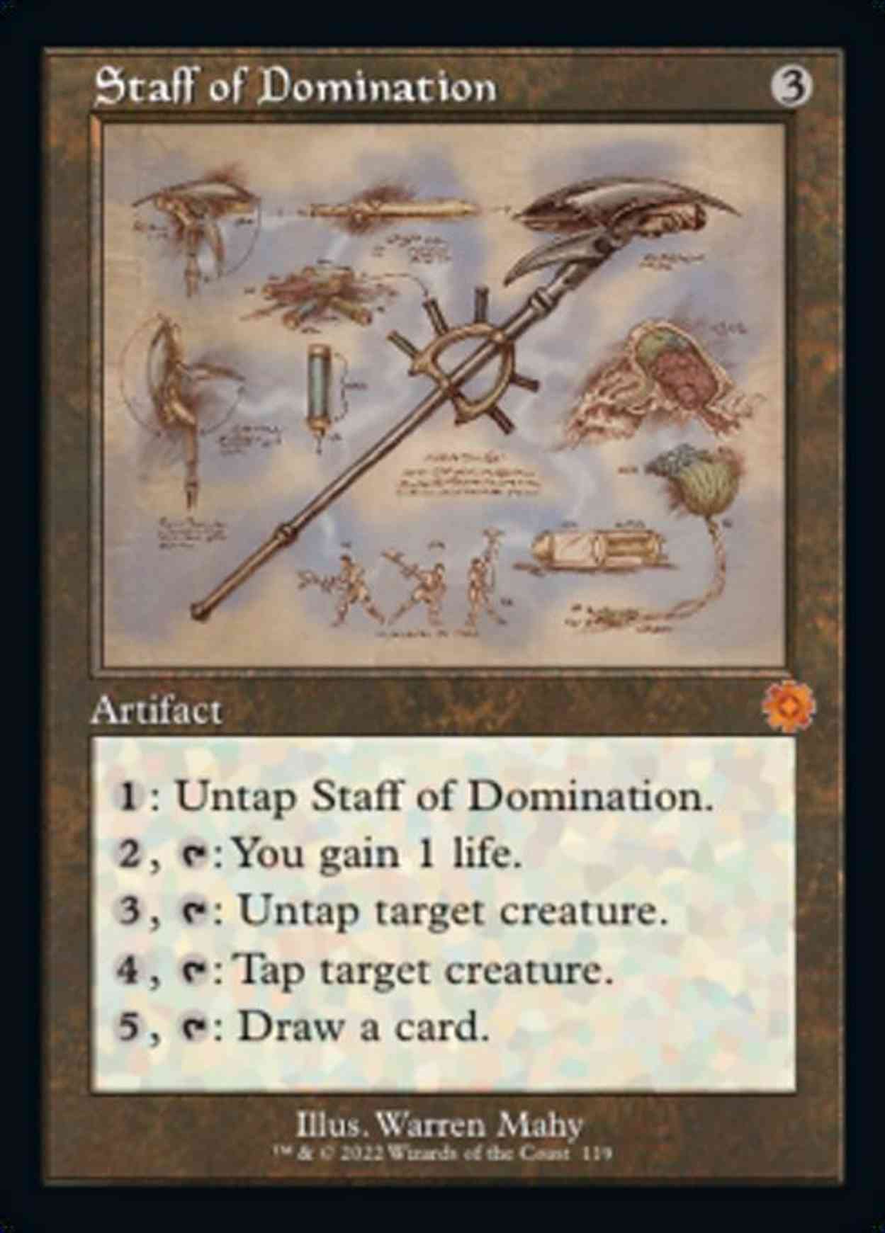 Staff of Domination (Schematic) magic card front