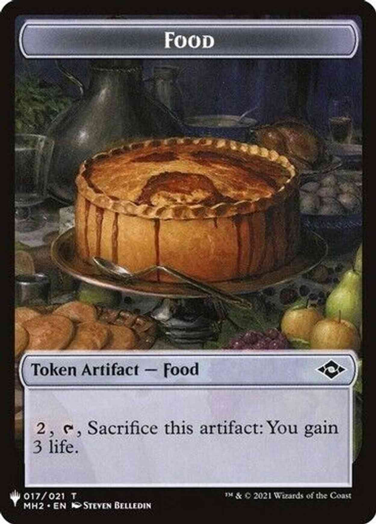 Food // Golem Double-sided Token magic card front