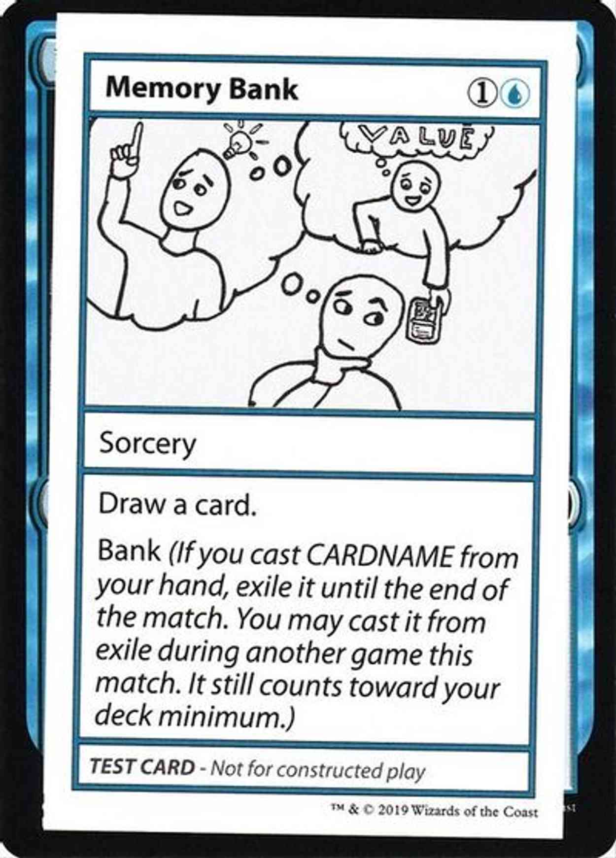 Memory Bank (No PW Symbol) magic card front