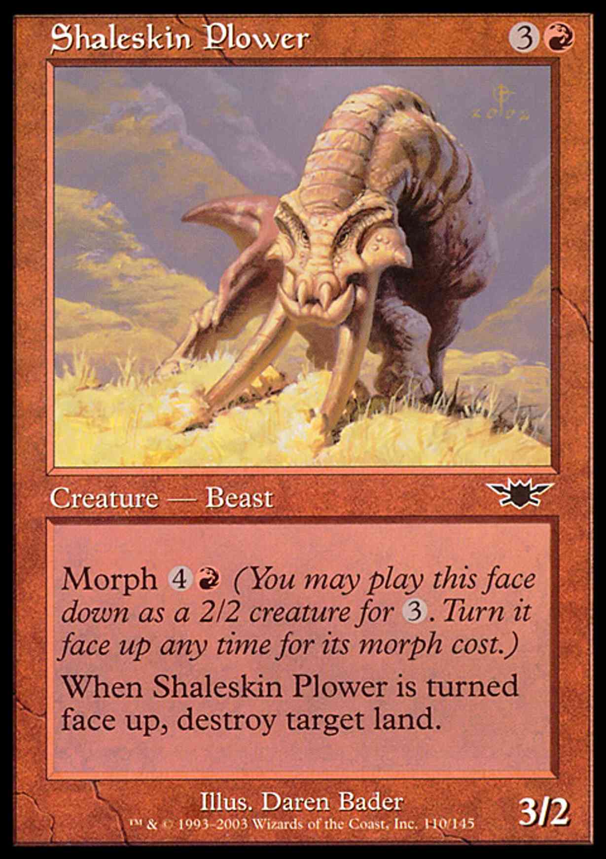 Shaleskin Plower magic card front