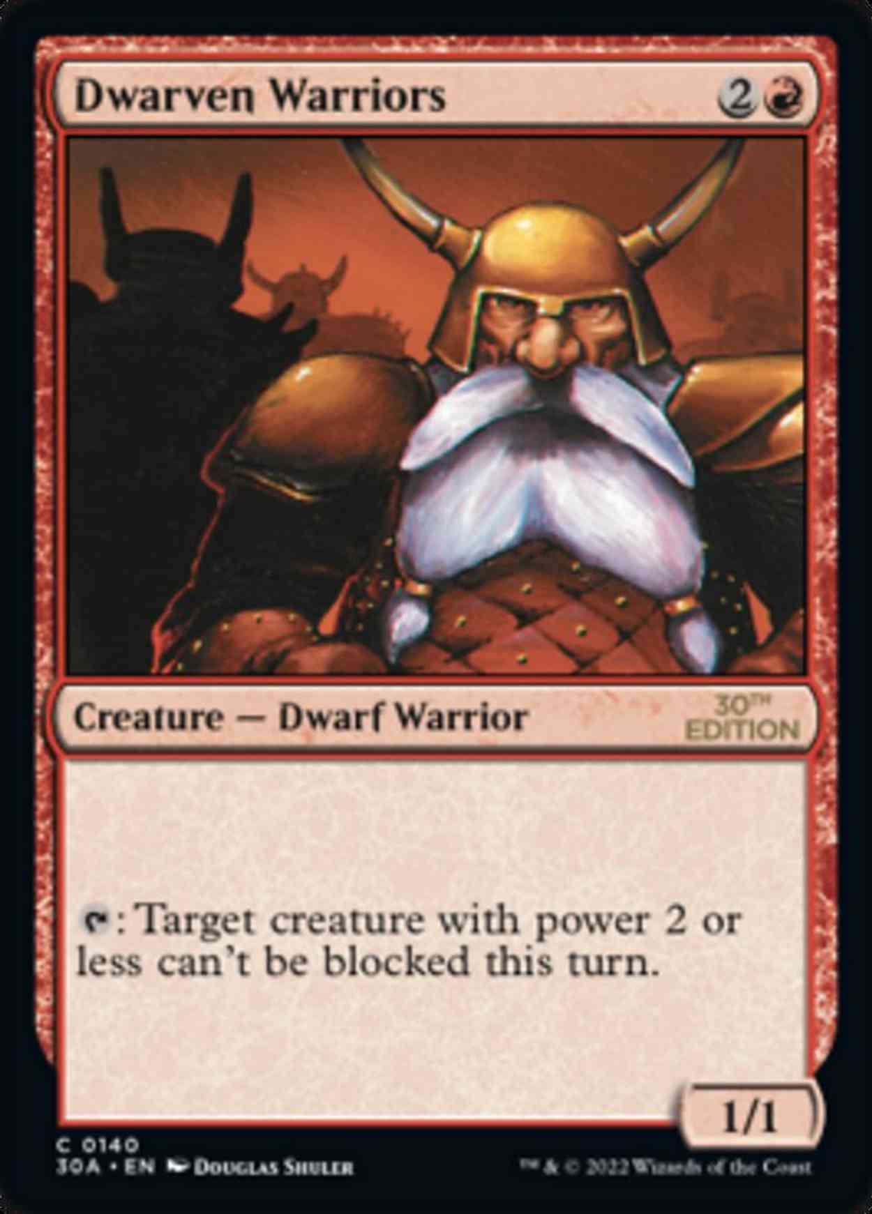 Dwarven Warriors magic card front