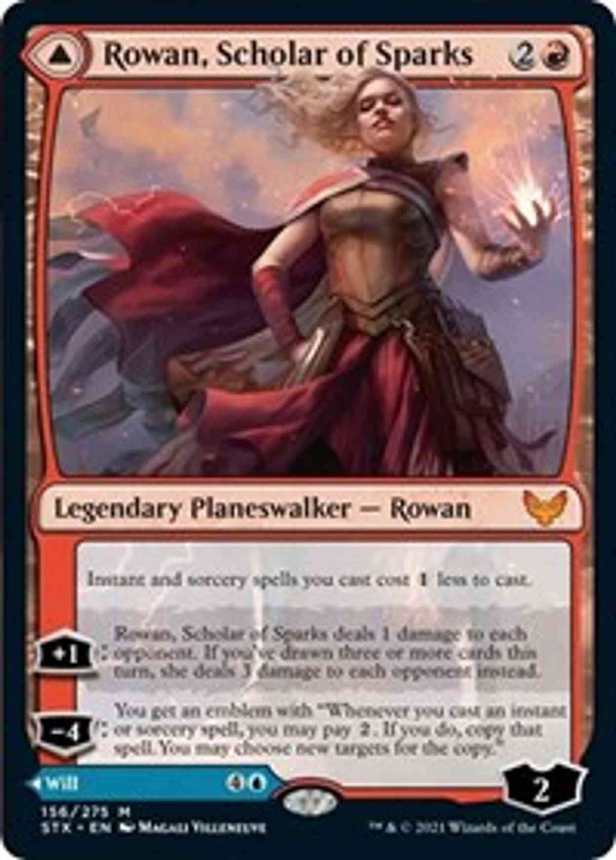 Rowan, Scholar of Sparks magic card front