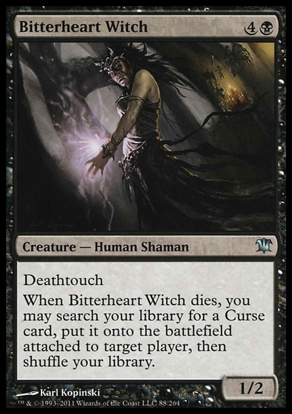 Bitterheart Witch magic card front