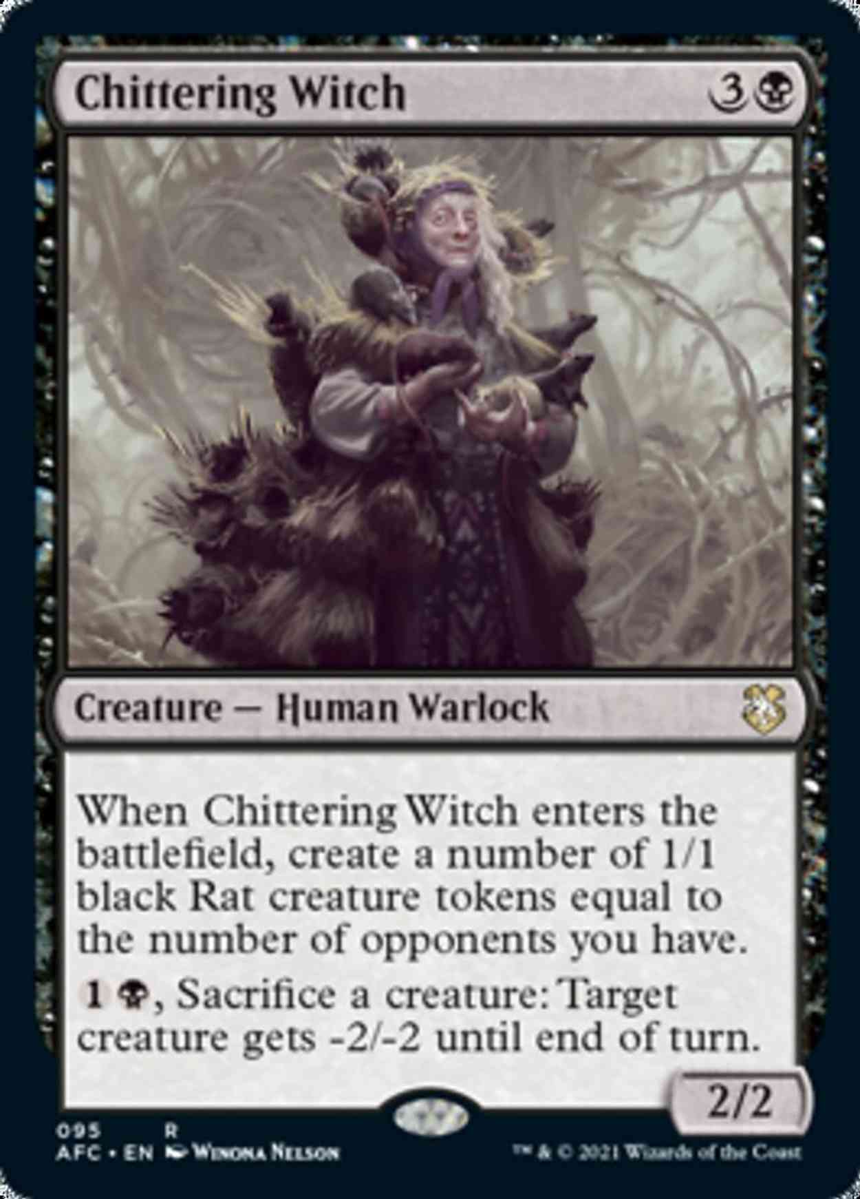 Chittering Witch magic card front