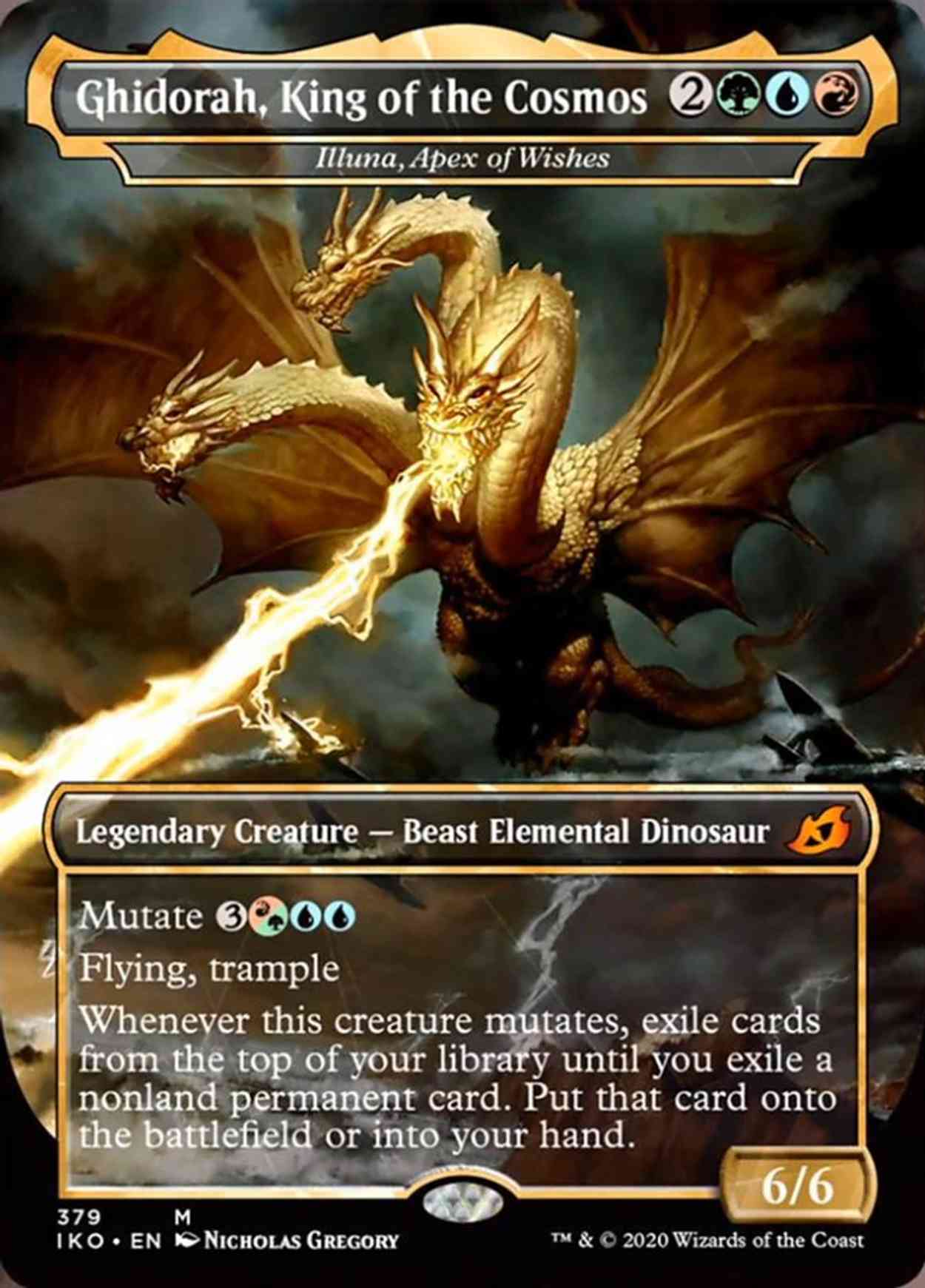 Ghidorah, King of the Cosmos - Illuna, Apex of Wishes magic card front