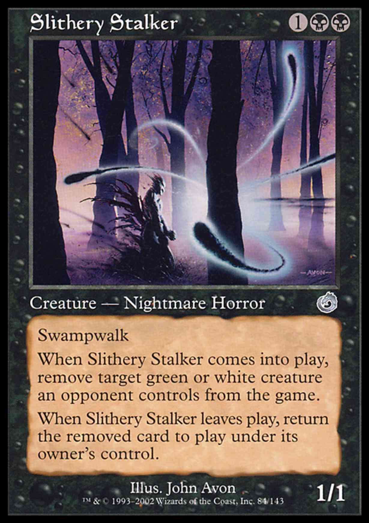 Slithery Stalker magic card front