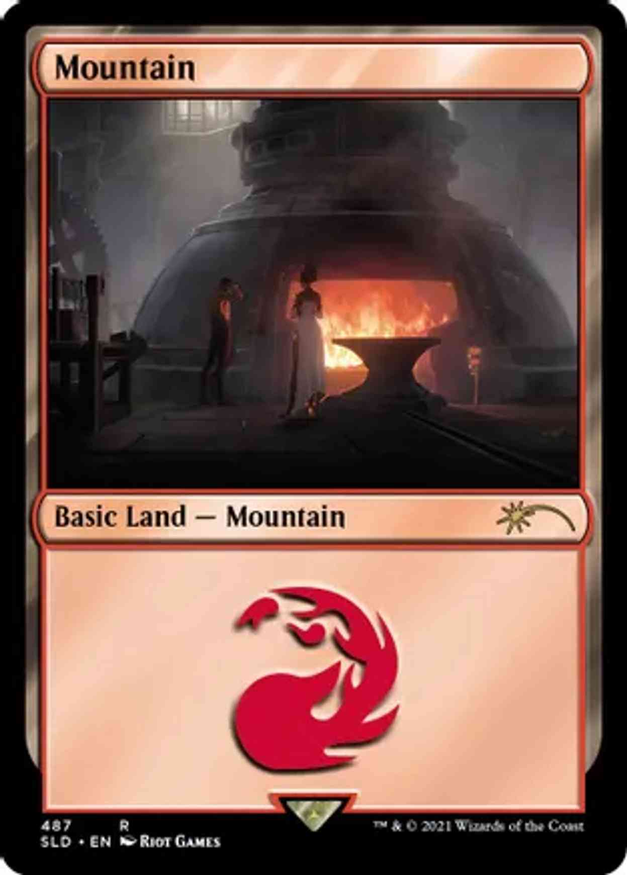 Mountain (Secret Lair x Arcane: Lands) magic card front