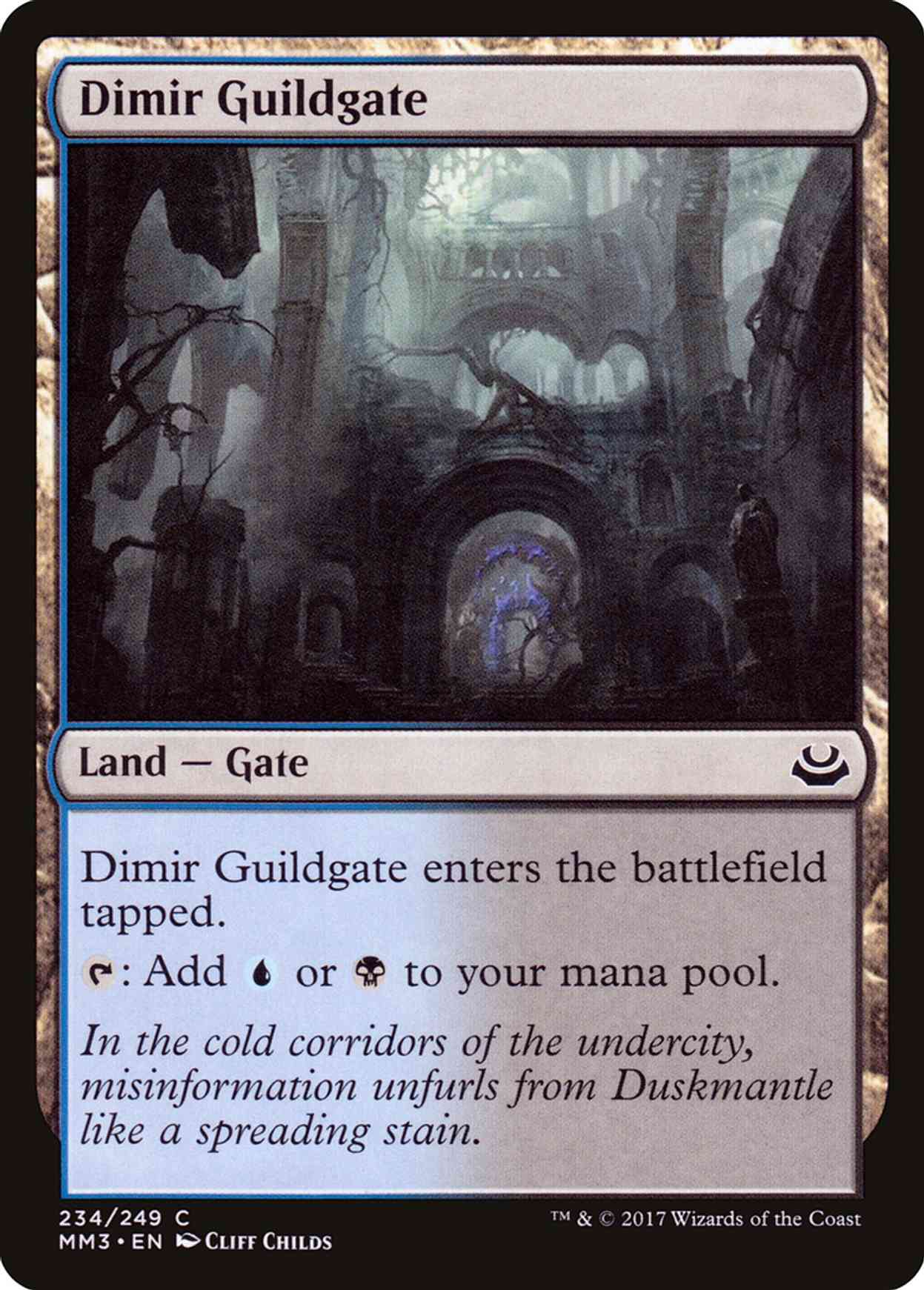 Dimir Guildgate magic card front
