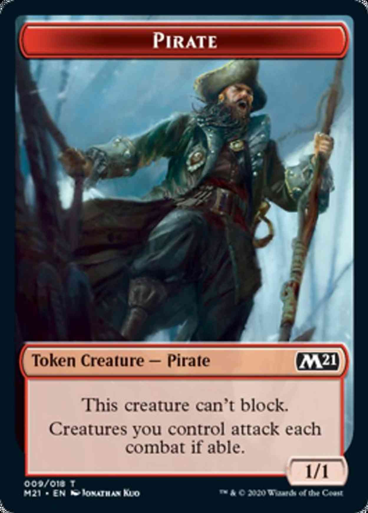 Pirate Token magic card front