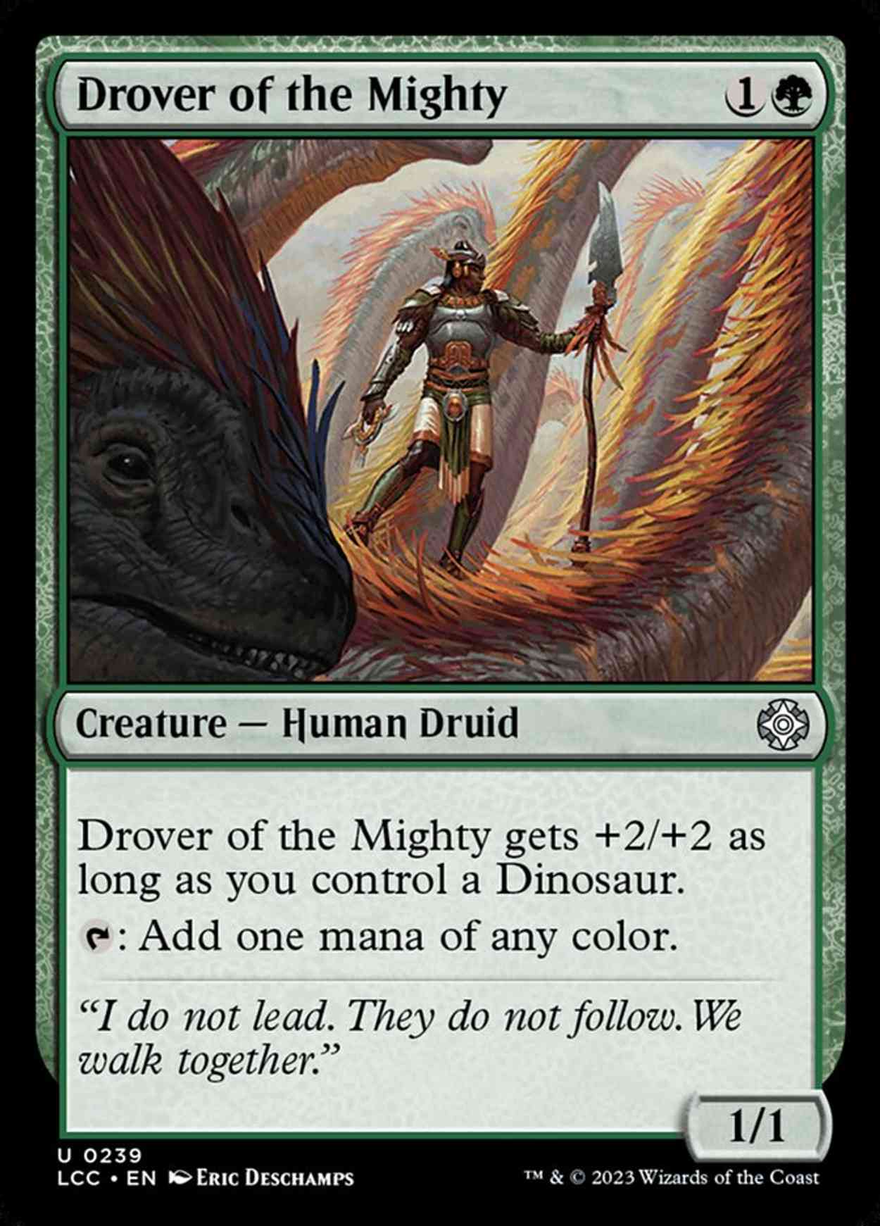 Drover of the Mighty magic card front