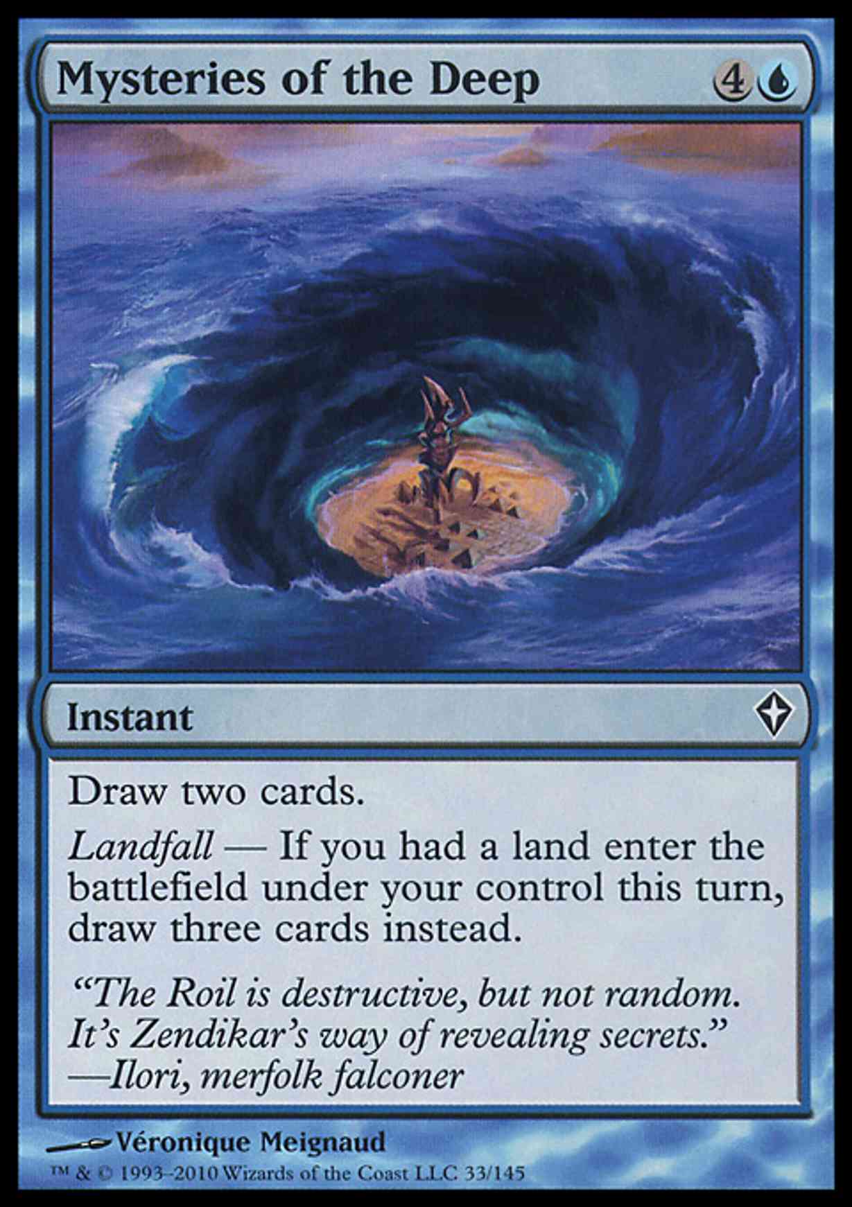 Mysteries of the Deep magic card front