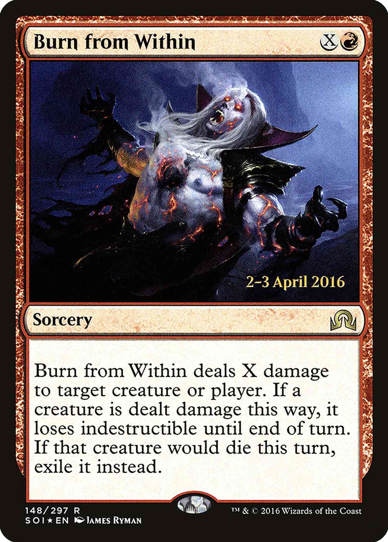 Burn from Within magic card front