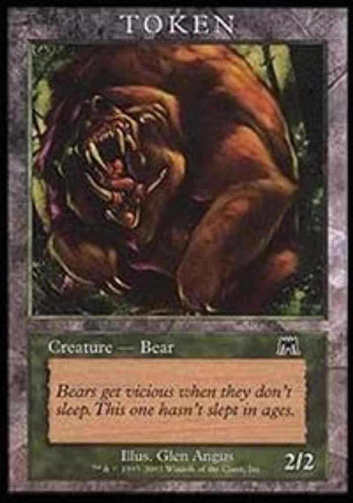 Bear Token (Onslaught) magic card front