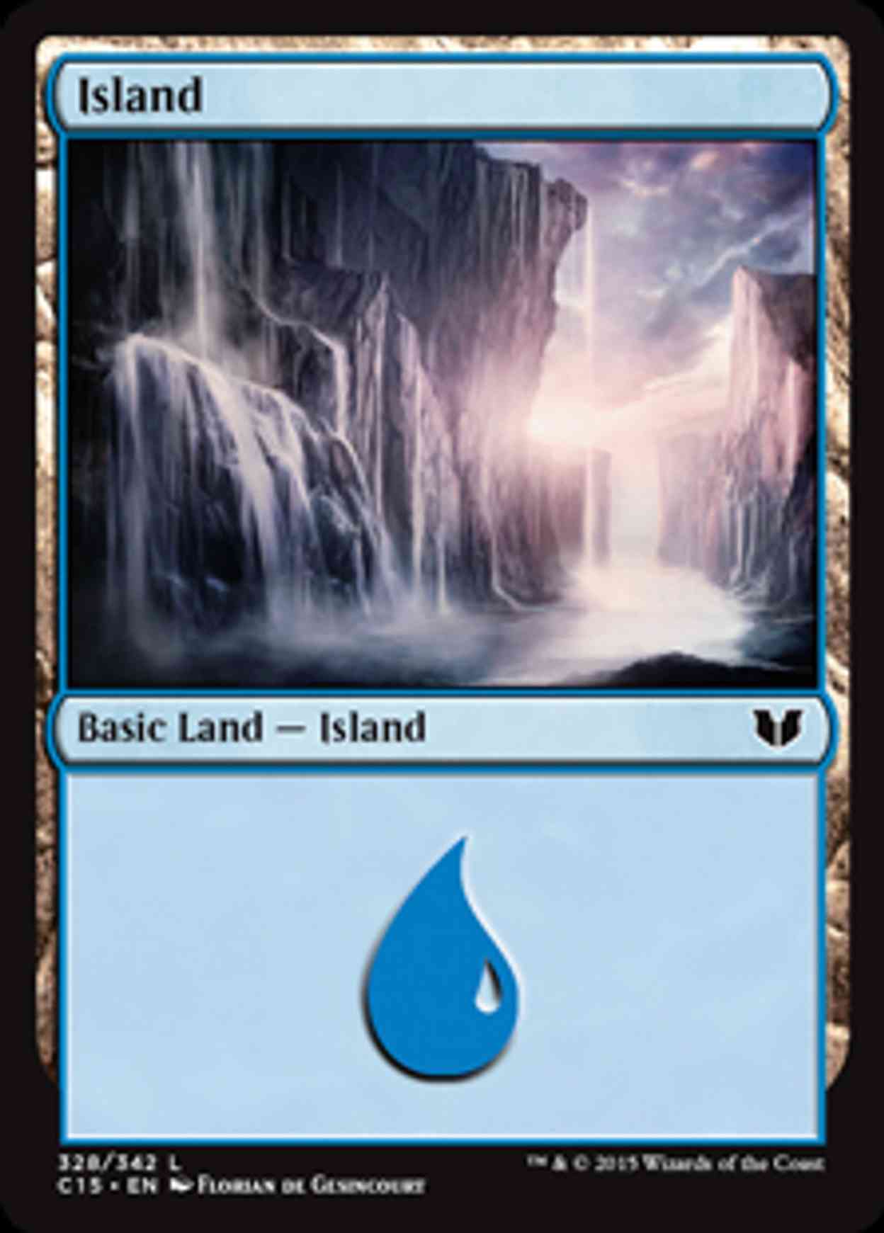 Island (328) magic card front