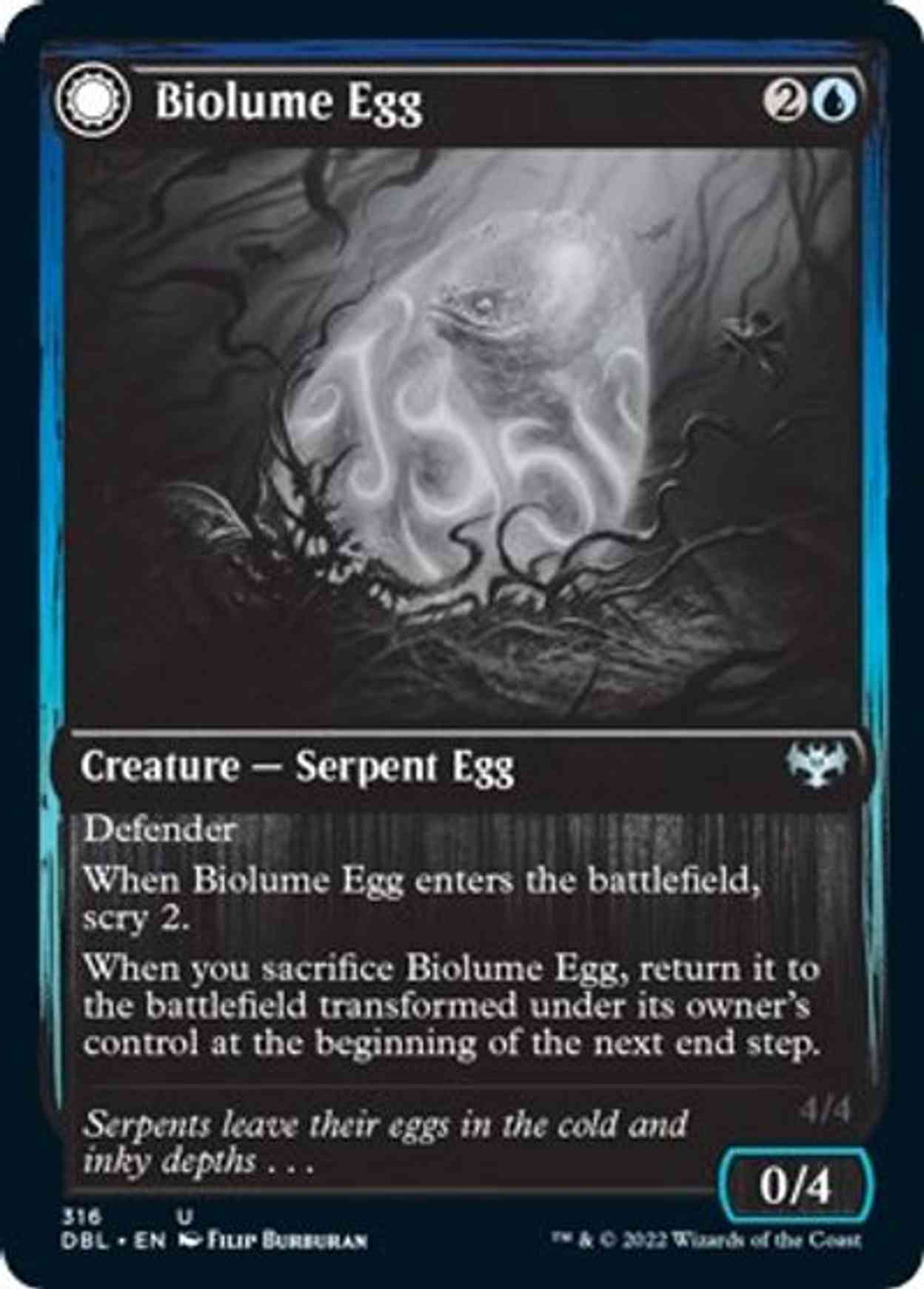 Biolume Egg magic card front