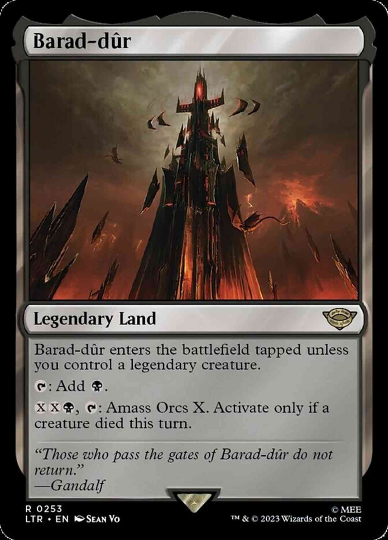 Barad-dûr magic card front