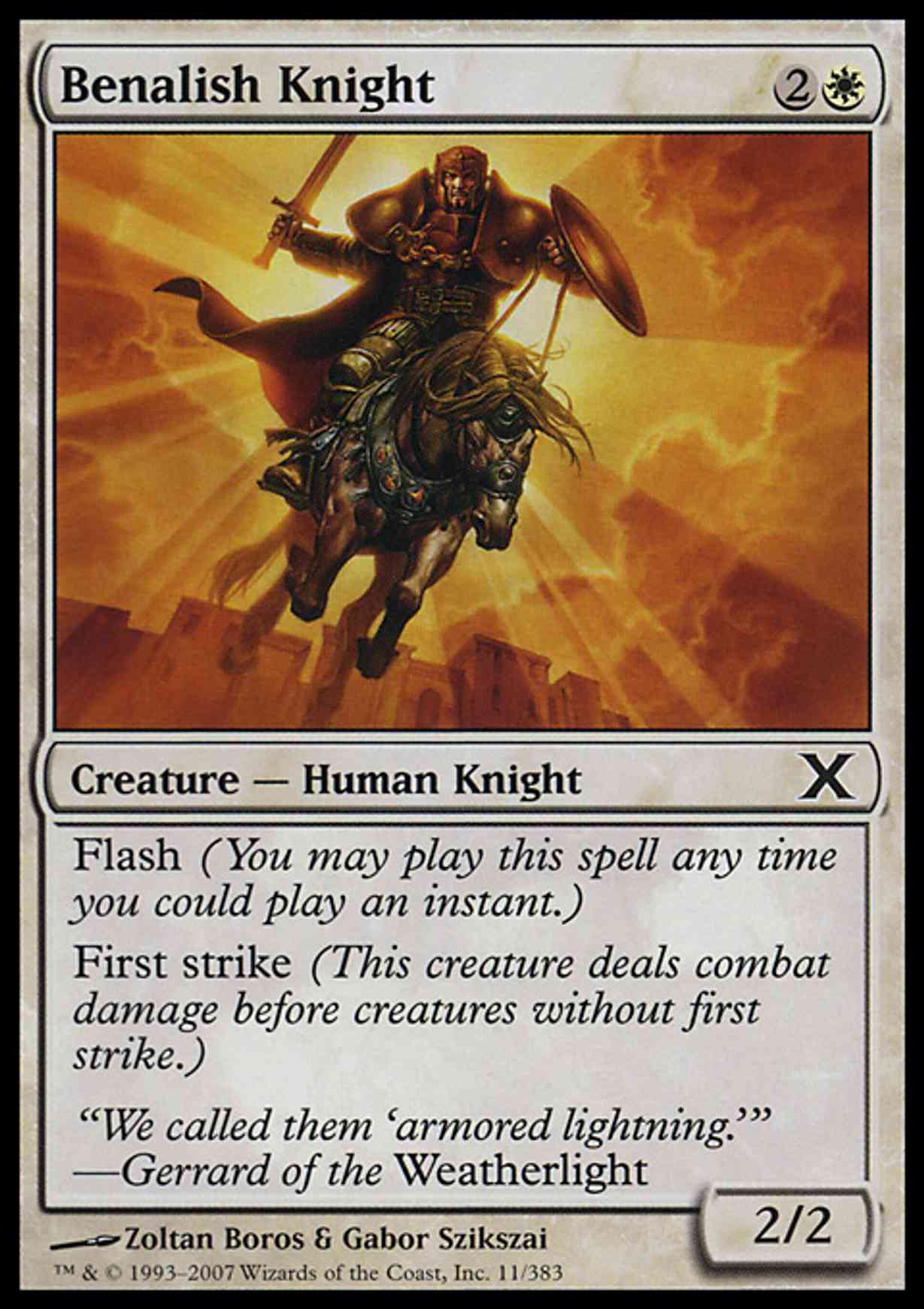 Benalish Knight magic card front