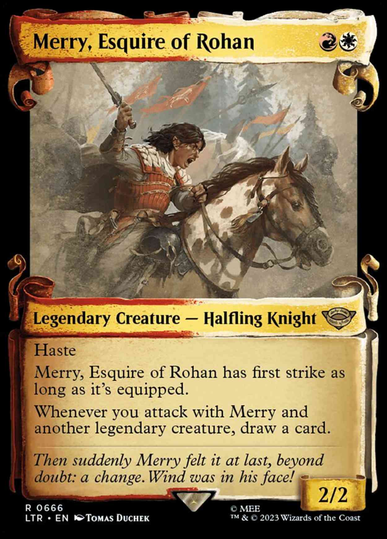 Merry, Esquire of Rohan (Showcase Scrolls) magic card front