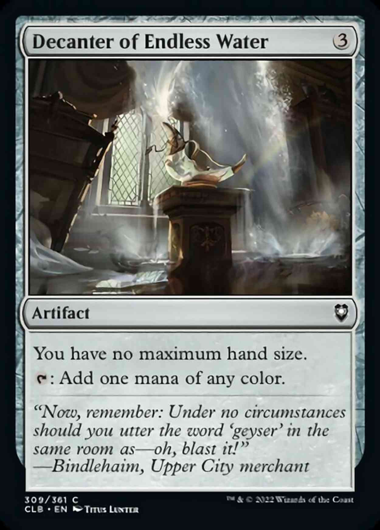 Decanter of Endless Water magic card front