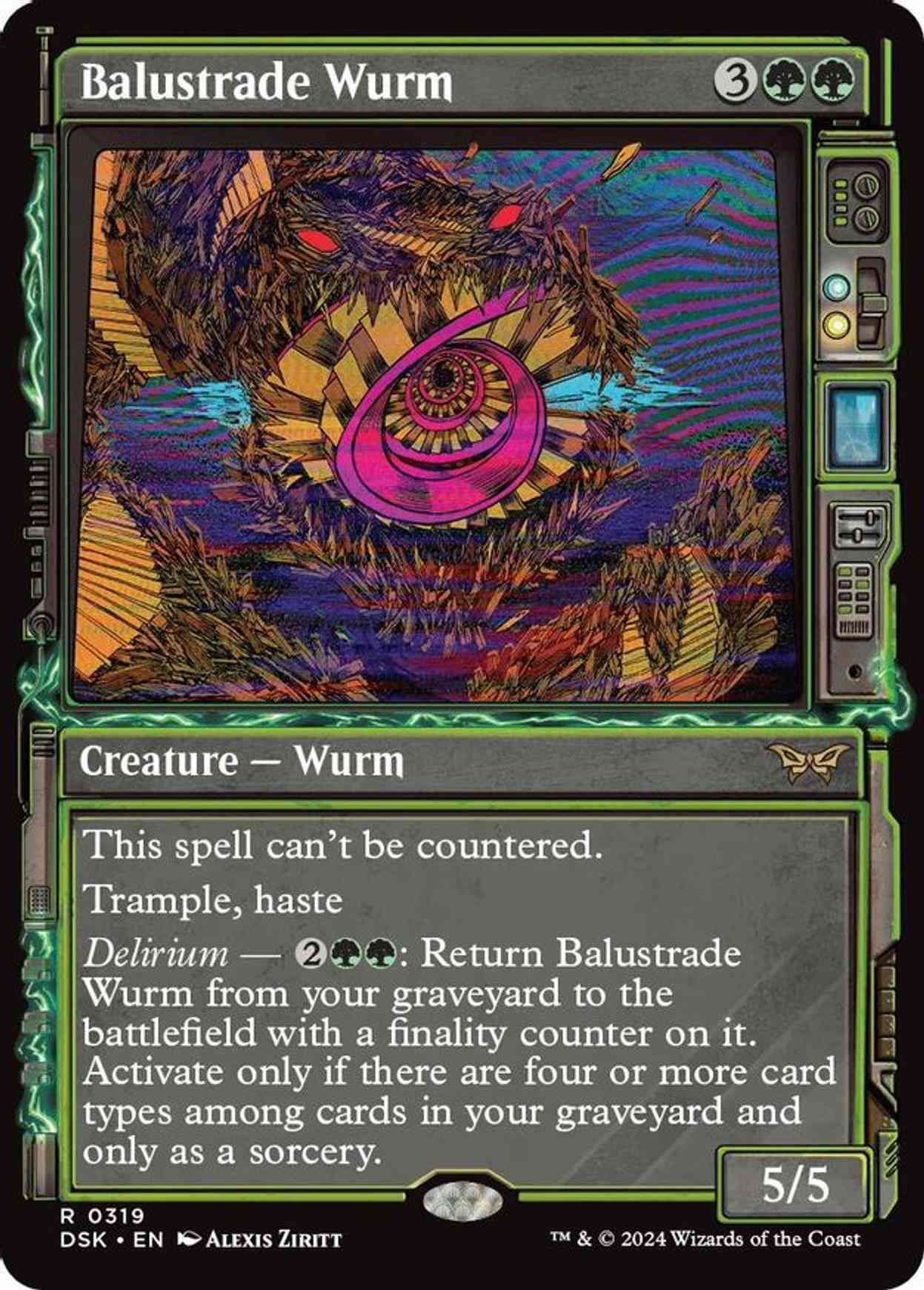 Balustrade Wurm (Showcase) magic card front