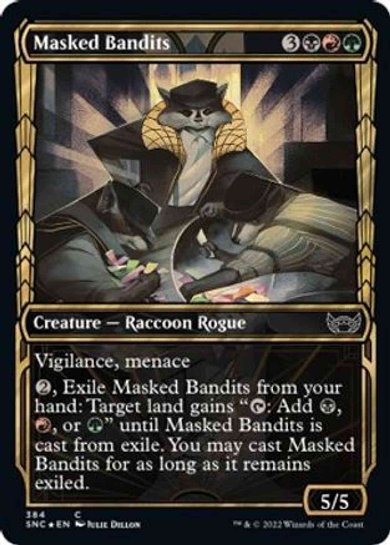 Masked Bandits (Gilded Foil) magic card front
