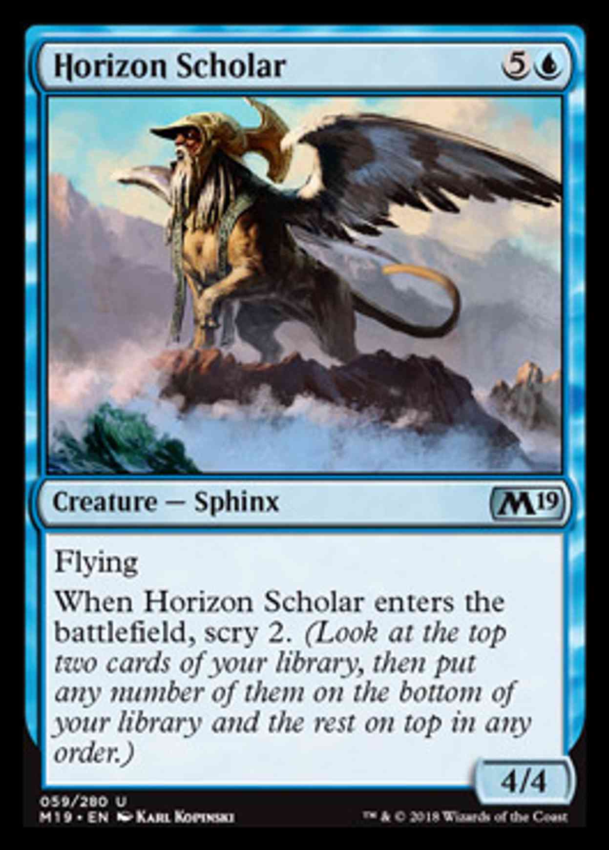 Horizon Scholar magic card front