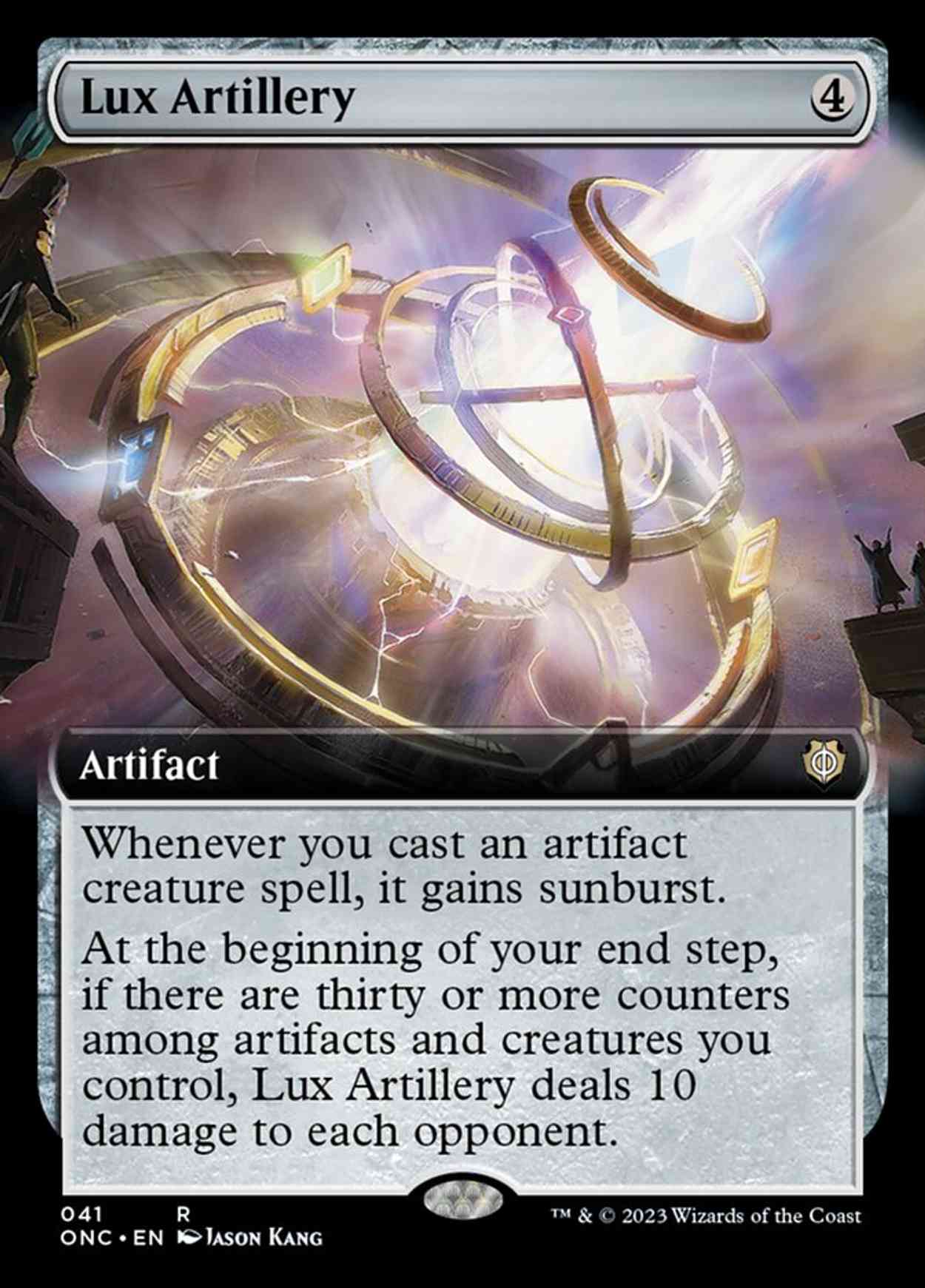 Lux Artillery (Extended Art) magic card front