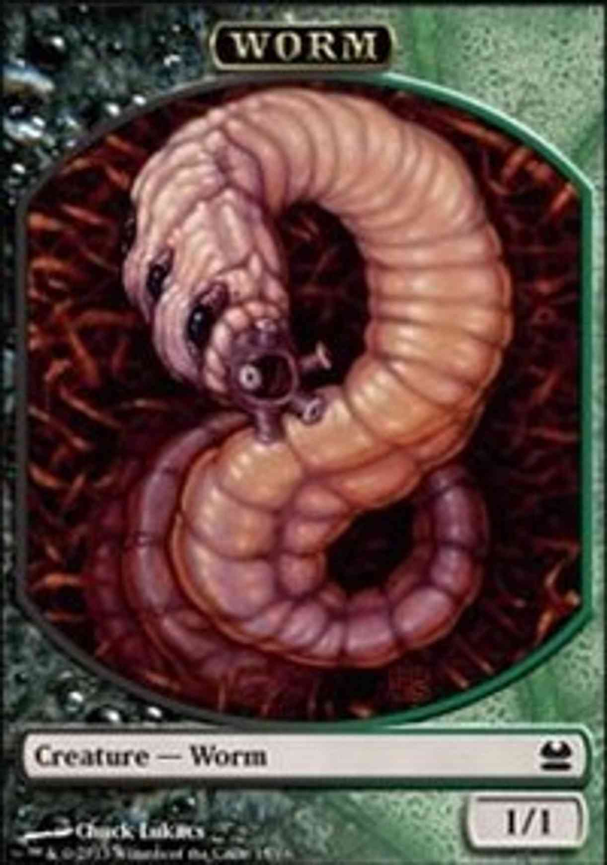 Worm Token magic card front