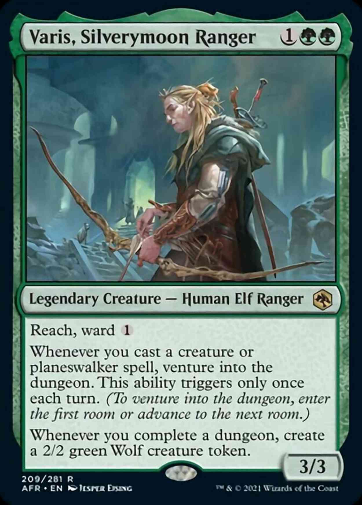 Varis, Silverymoon Ranger magic card front