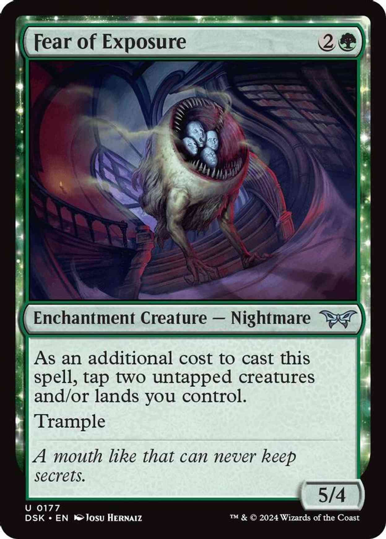 Fear of Exposure magic card front