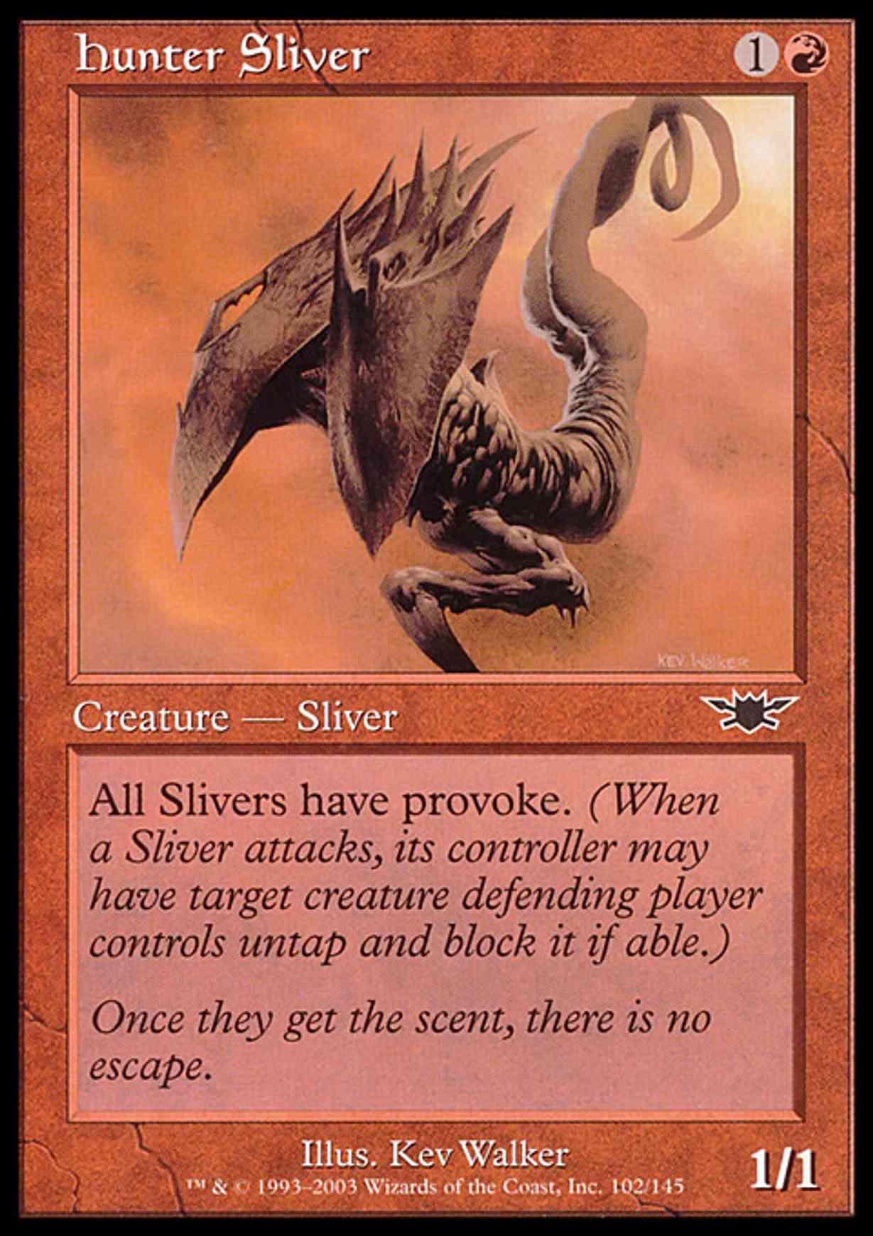 Hunter Sliver magic card front