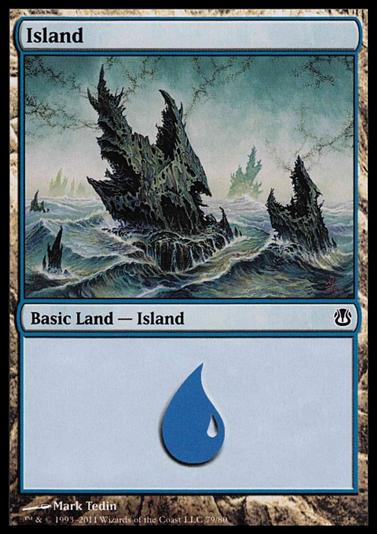Island (79) magic card front