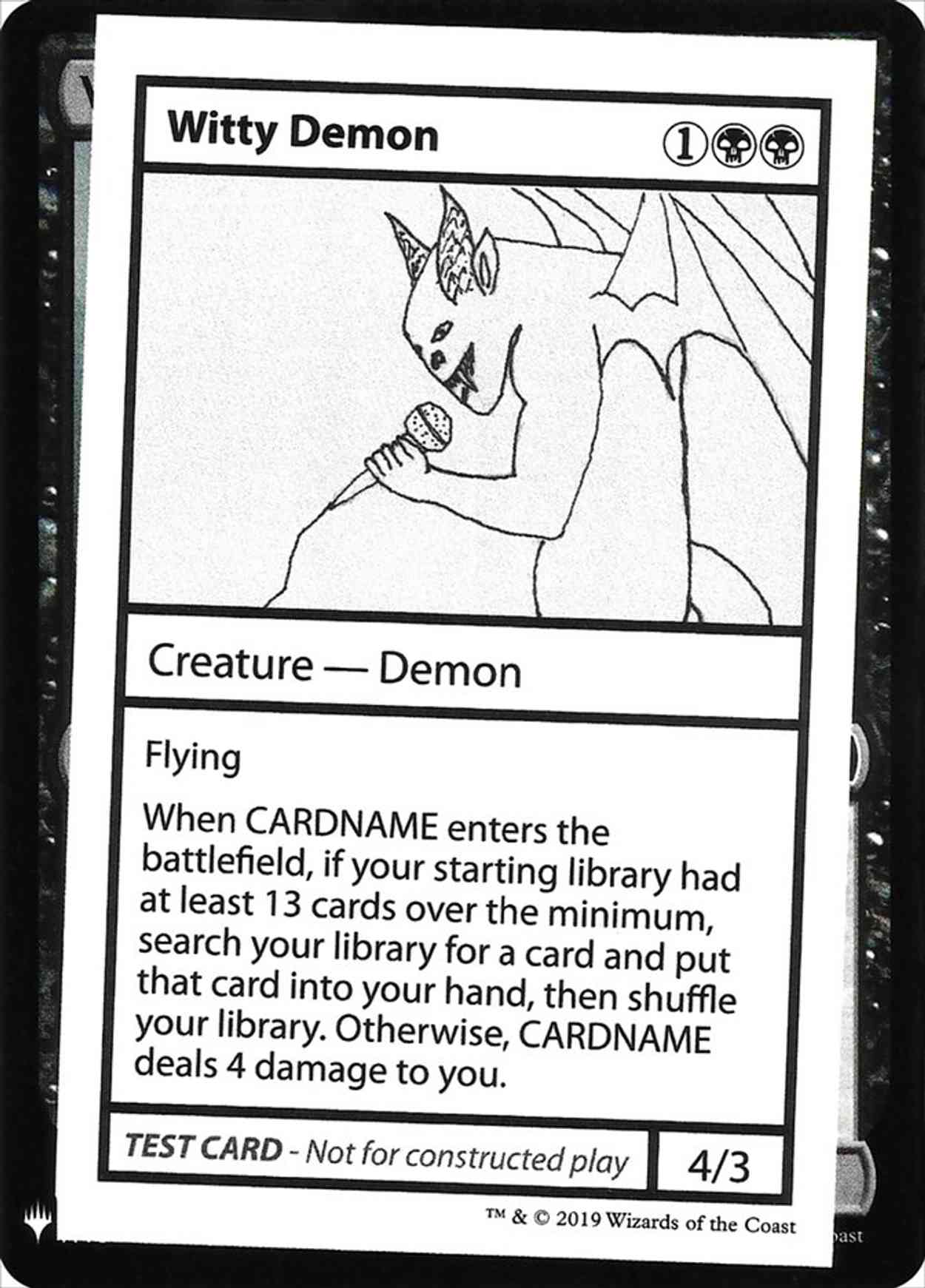 Witty Demon magic card front