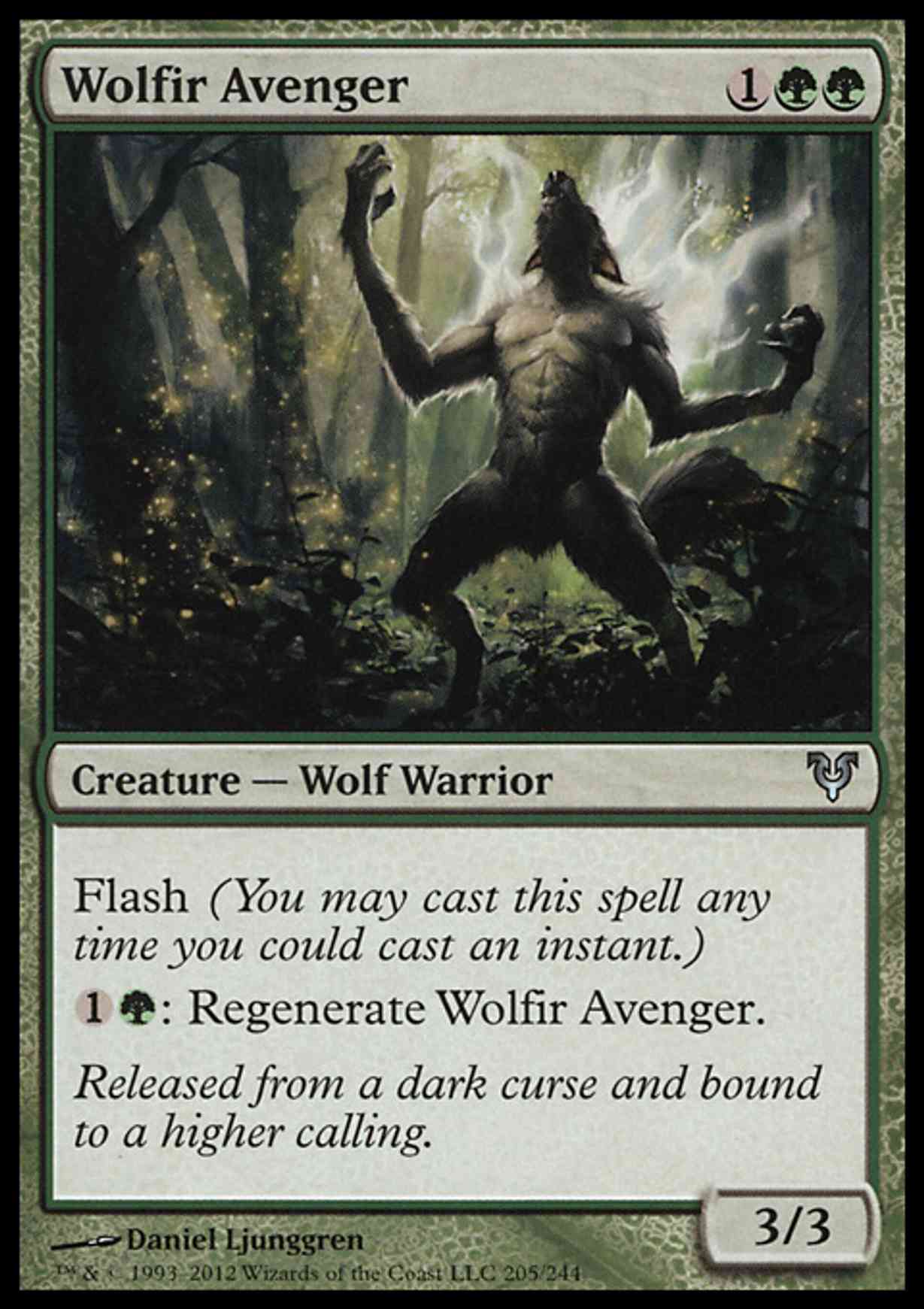 Wolfir Avenger magic card front