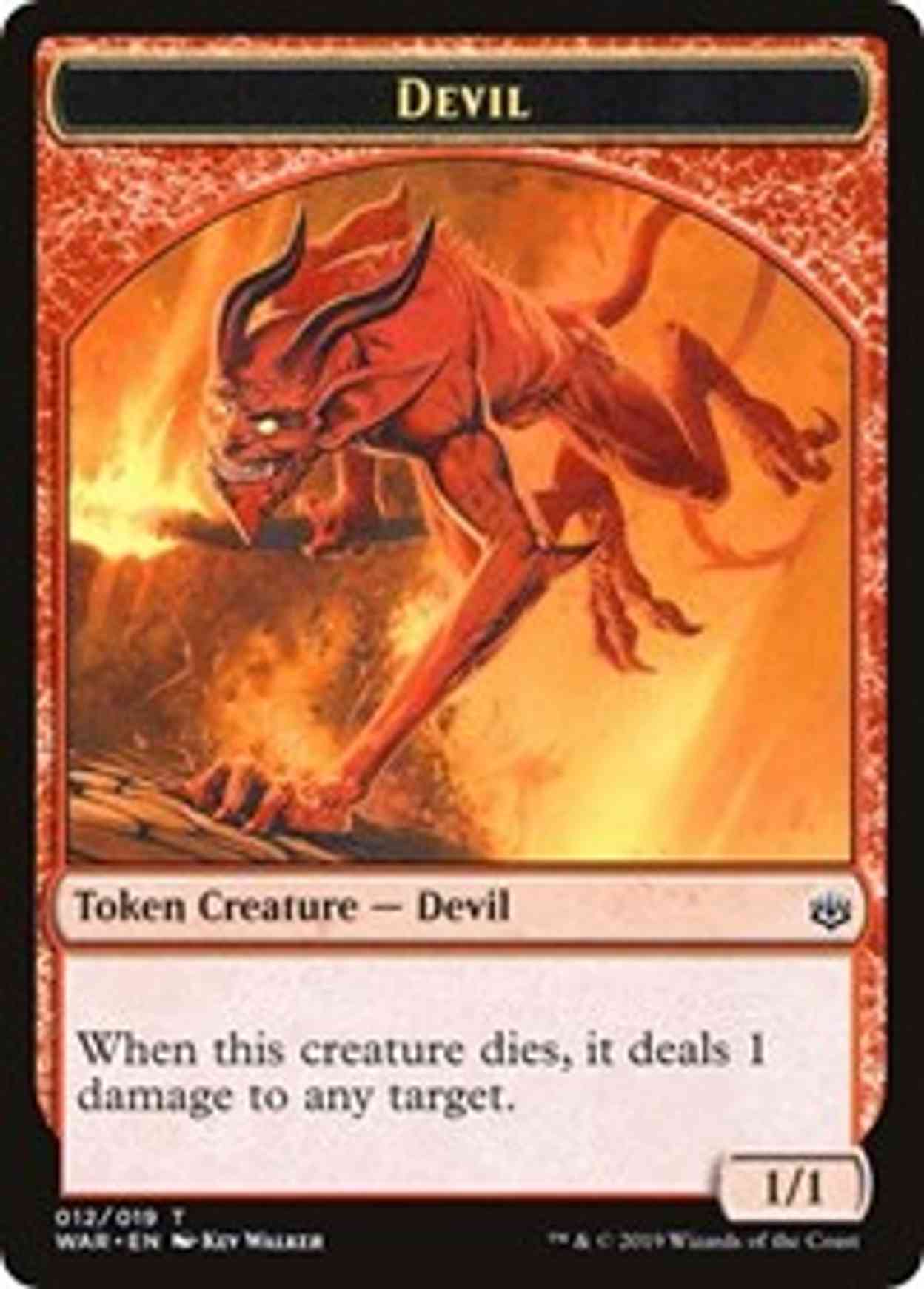 Devil // Satyr Double-sided Token (Challenger 2020) magic card front