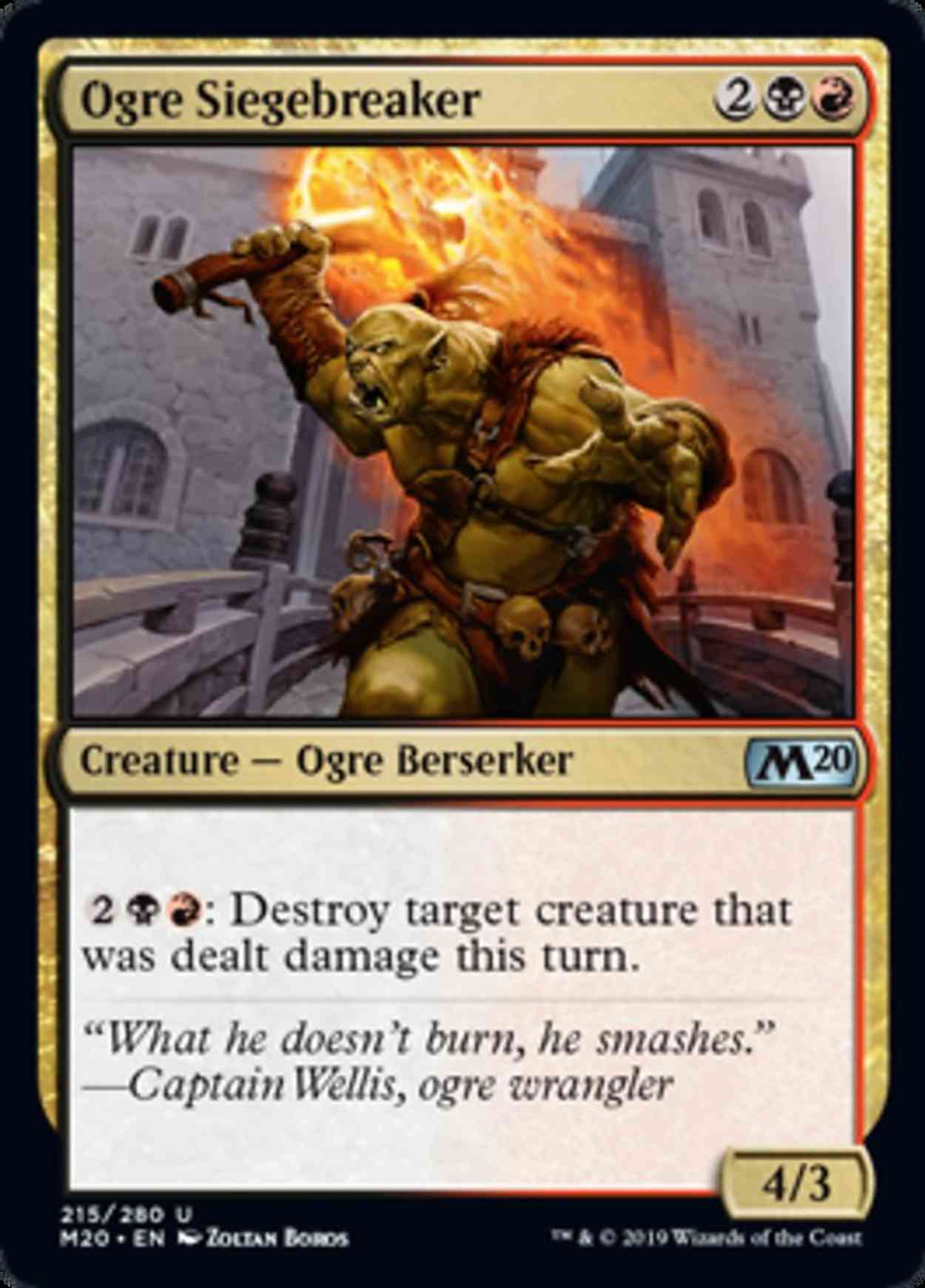 Ogre Siegebreaker magic card front