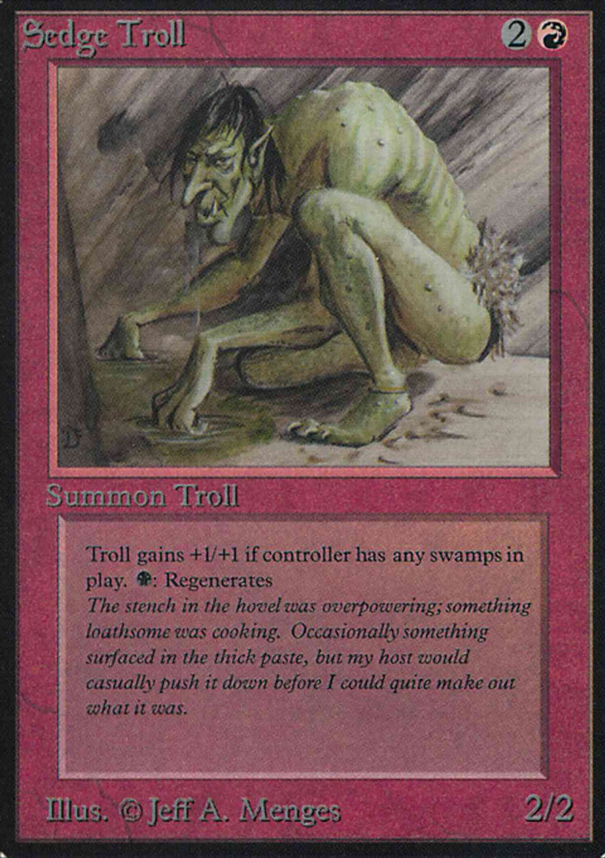 Sedge Troll magic card front