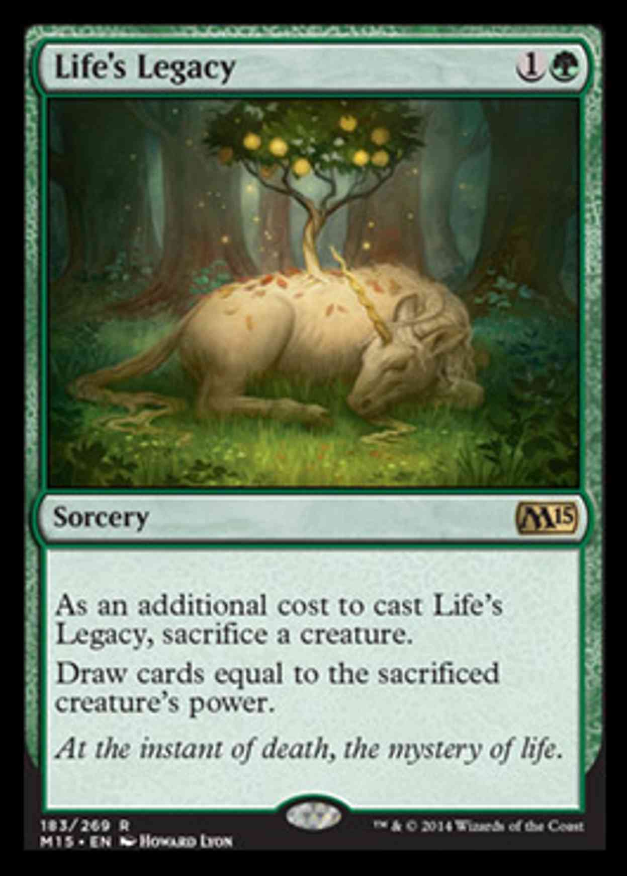 Life's Legacy magic card front