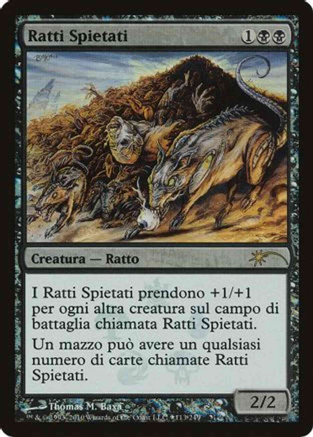 Relentless Rats (Italian) - "Ratti Spietati" magic card front