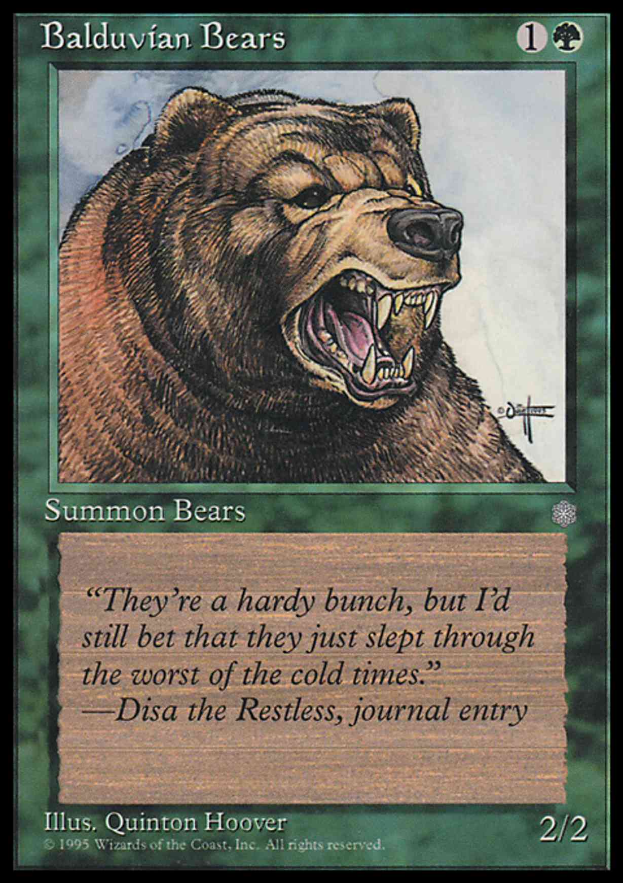 Balduvian Bears magic card front