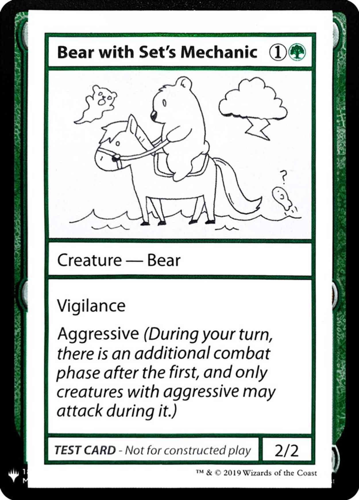 Bear with Set's Mechanic magic card front